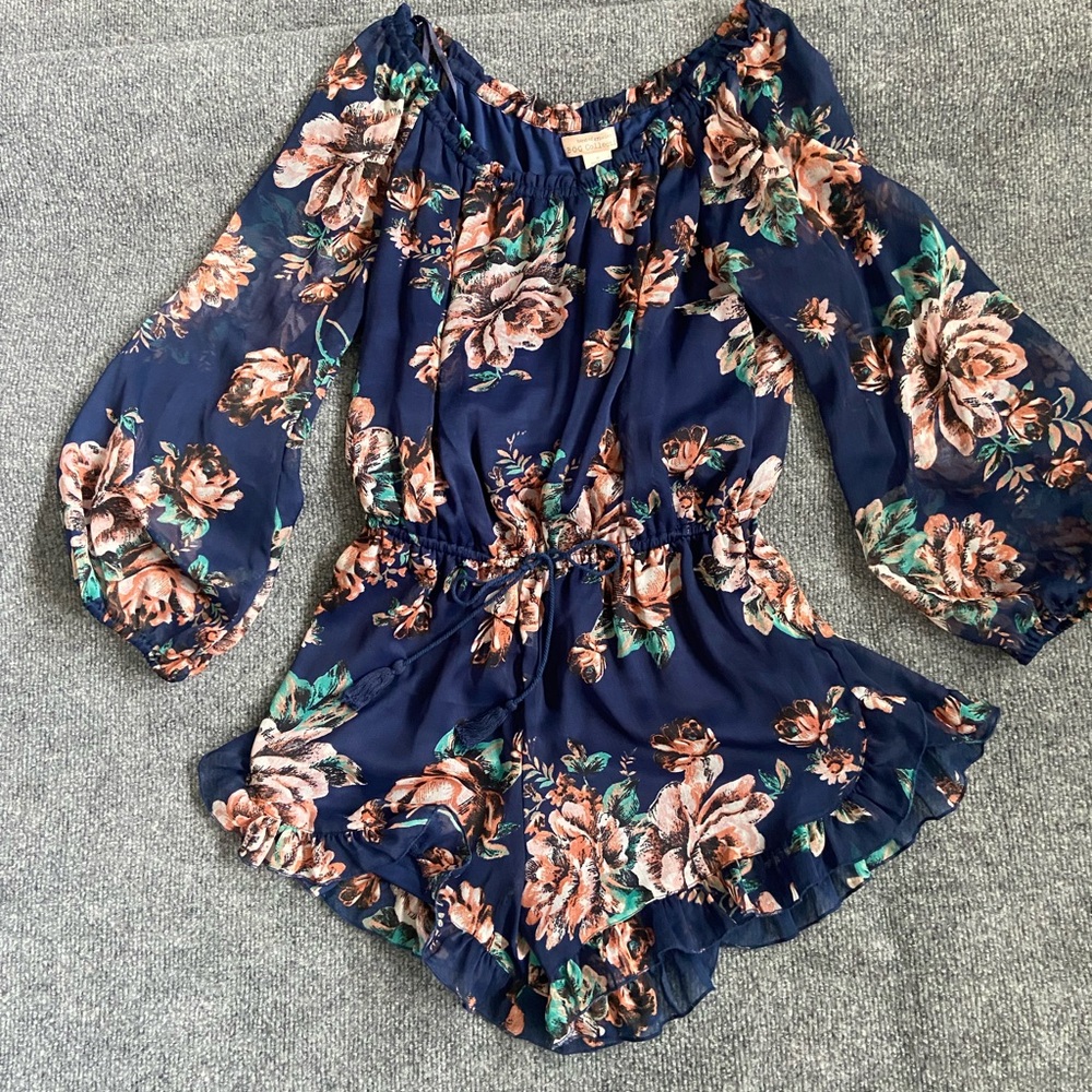 Band of Gypsies Blue and Orange Patterned Garment